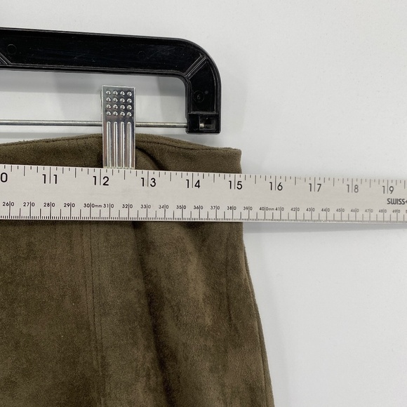 Potters Pot Skirt Women's Size Medium Olive Green Rear Zipper Formal Office - Picture 3 of 14